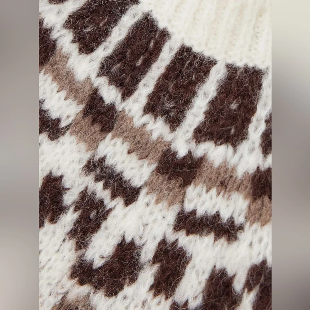 NWT $578 FRAME Fair Isle Sweater - Picture 6 of 9
